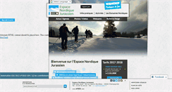 Desktop Screenshot of espacenordiquejurassien.com