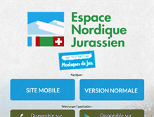Tablet Screenshot of espacenordiquejurassien.com